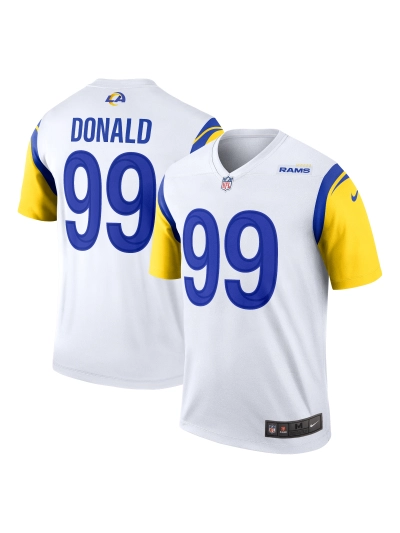 Los Angeles Rams Aaron Donald Nike White Legends Jersey 01