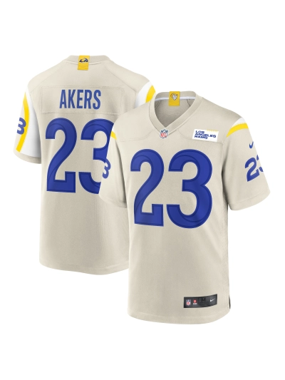 Los Angeles Rams Cam Akers Nike Bone Game Jersey 01