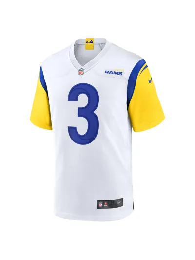 Los Angeles Rams Cam Akers Nike White Game Jersey 02