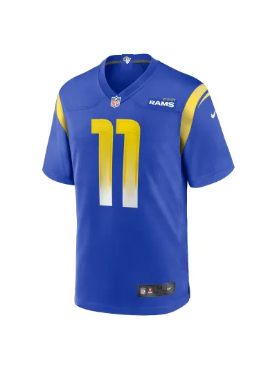 Los Angeles Rams Carson Wentz Nike Royals Game Jersey 02