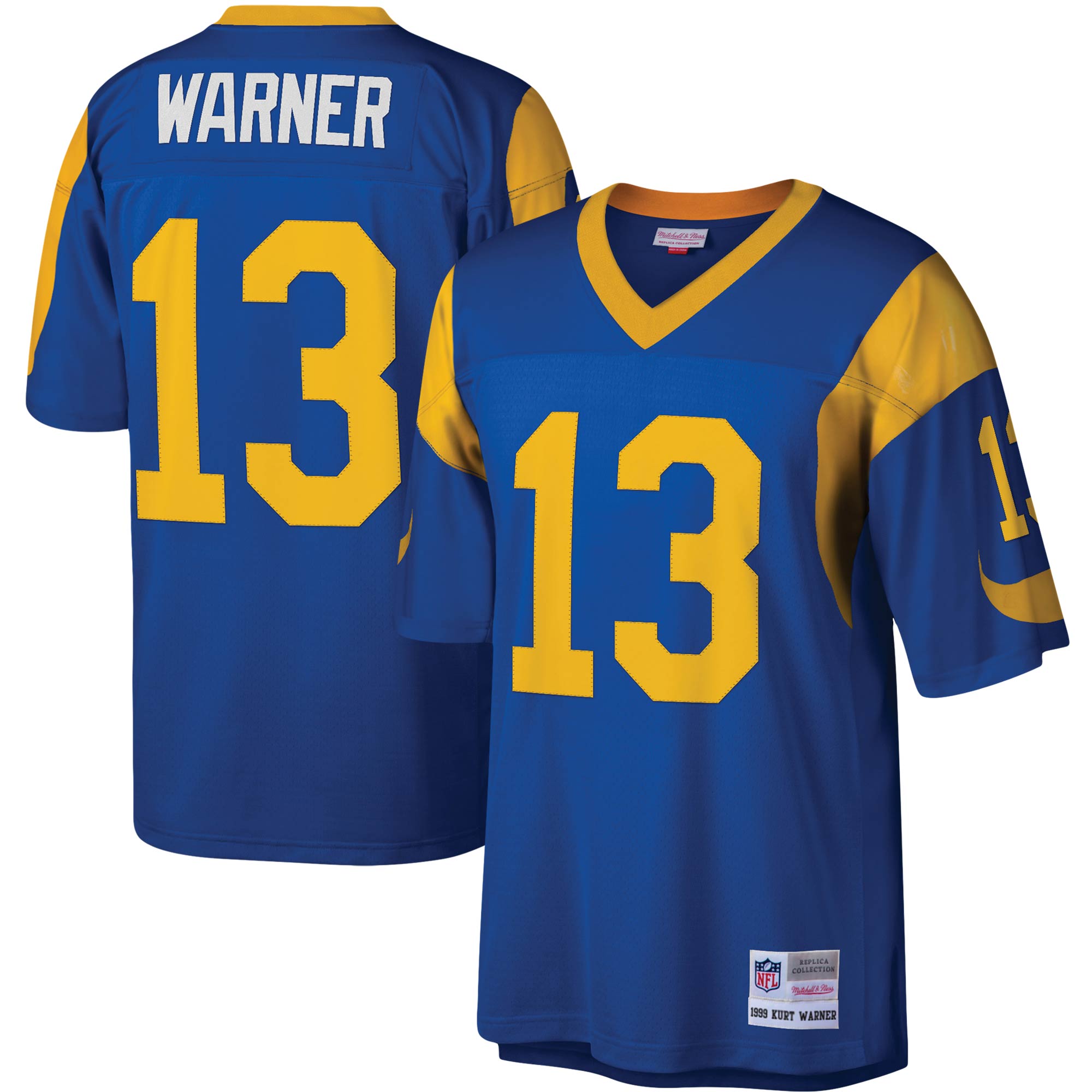 Los Angeles Rams Kurt Warner Mitchell & Ness Royal Legacy Replica Jersey