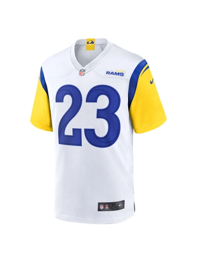 Los Angeles Rams Kyren Williams Nike White Game Jersey 02