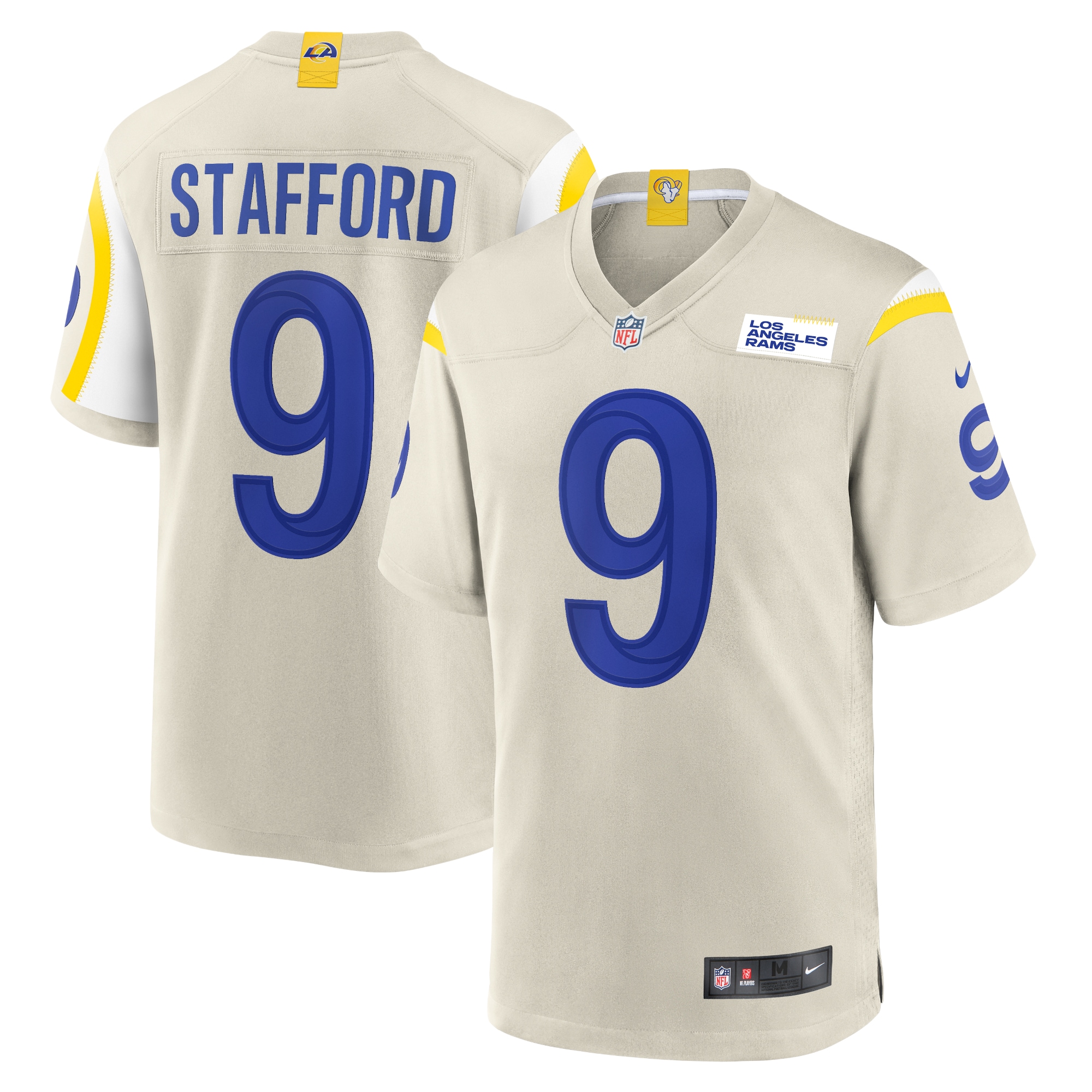 Los Angeles Rams Matthew Stafford Nike Bone Game Jersey