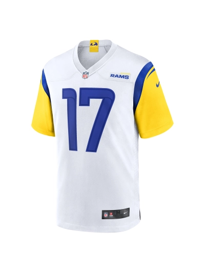 Los Angeles Rams Puka Nacua Nike White Game Jersey 02