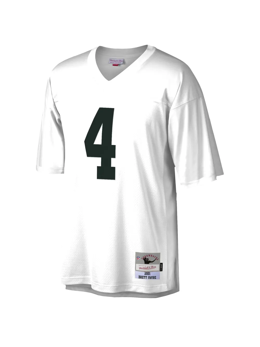 Men's Green Bay Packers Brett Favre Mitchell & Ness White Legacy Replica Jersey