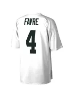 Men's Green Bay Packers Brett Favre Mitchell & Ness White Legacy Replica Jersey