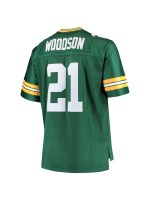 Men's Green Bay Packers Charles Woodson Mitchell & Ness Green Big & Tall 2010 Retired Player Replica Jersey
