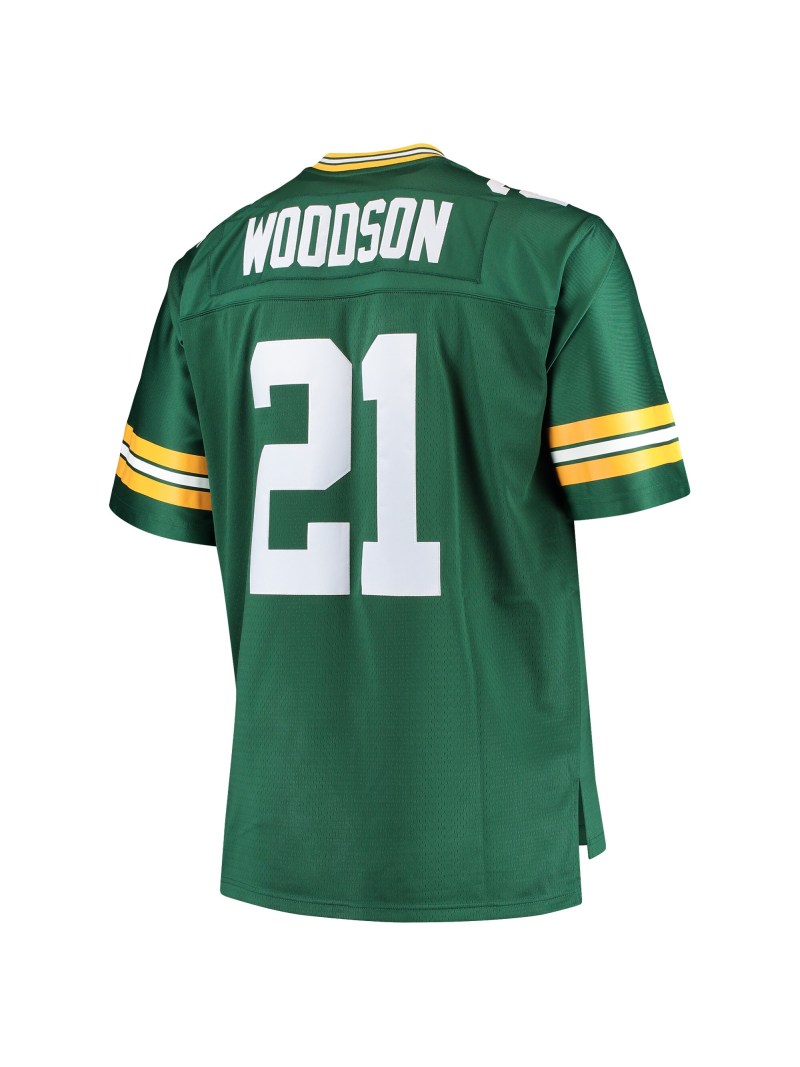 Men's Green Bay Packers Charles Woodson Mitchell & Ness Green Big & Tall 2010 Retired Player Replica Jersey