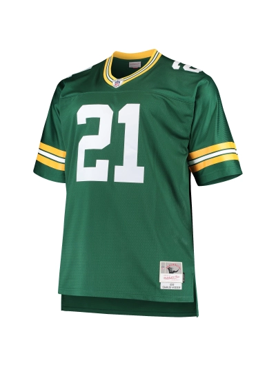 Men's Green Bay Packers Charles Woodson Mitchell & Ness Green Big & Tall 2010 Retired Player Replica Jersey 02