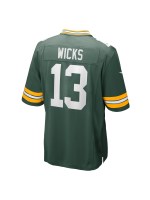 Men's Green Bay Packers Dontayvion Wicks Nike Green Game Jersey