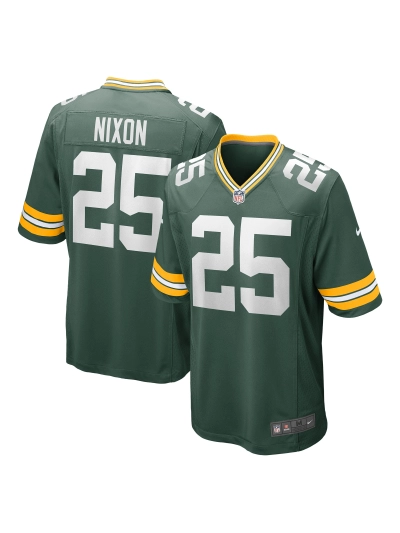 Men's Green Bay Packers Keisean Nixon Nike Green Player Jersey 01
