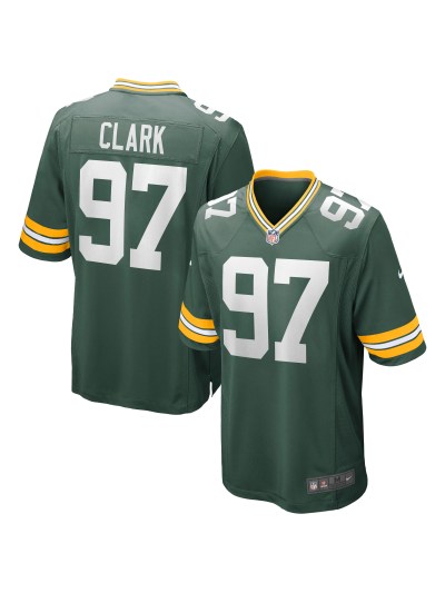 Men's Green Bay Packers Kenny Clark Nike Green Game Jersey 01
