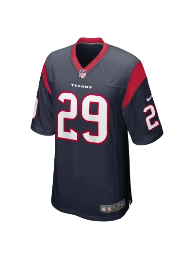 Men's Houston Texans Alex Austin Nike Navy Game Jersey 02