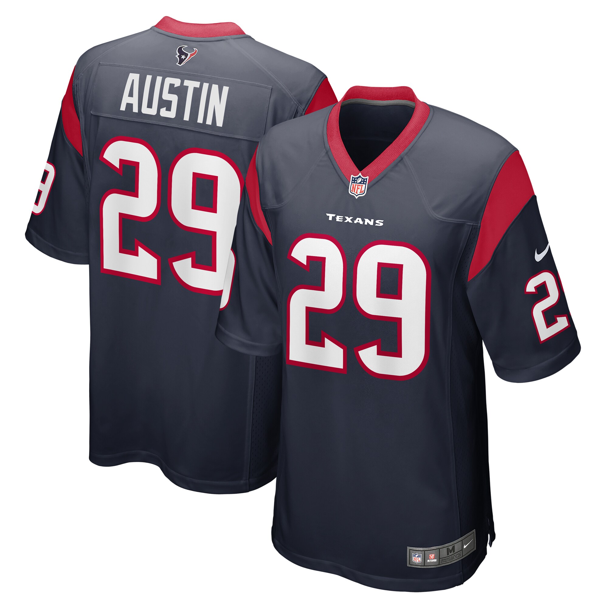 Men's Houston Texans Alex Austin Nike Navy Game Jersey