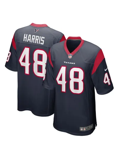 Men's Houston Texans Christian Harris Nike Navy Player Jersey 01