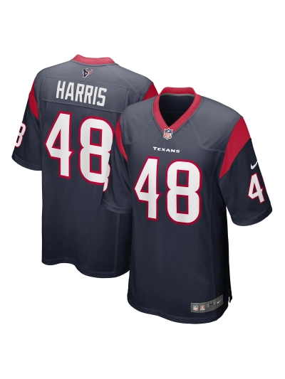 Men's Houston Texans Christian Harris Nike Navy Player Jersey 01