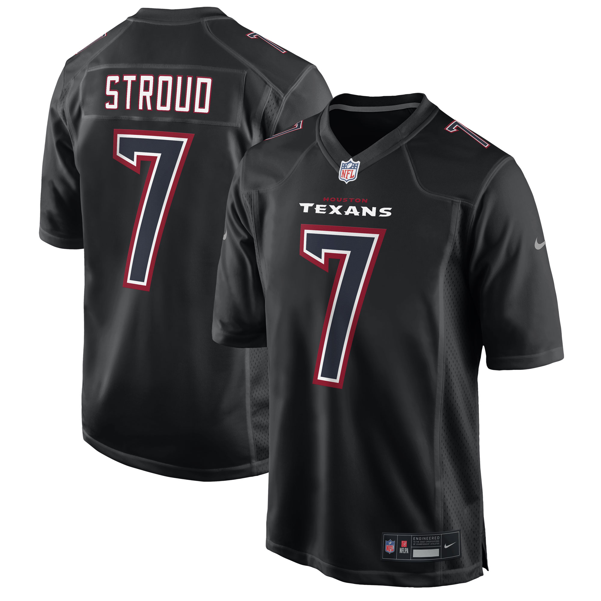 Men's Houston Texans CJ Stroud Nike Black Stylish Game Jersey
