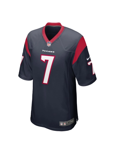 Men's Houston Texans CJ Stroud Nike Navy 2023 NFL Draft First Round Game Jersey 02