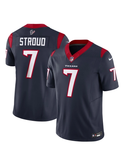 Men's Houston Texans CJ Stroud Nike Navy Vapor FUSE Limited Jersey 01