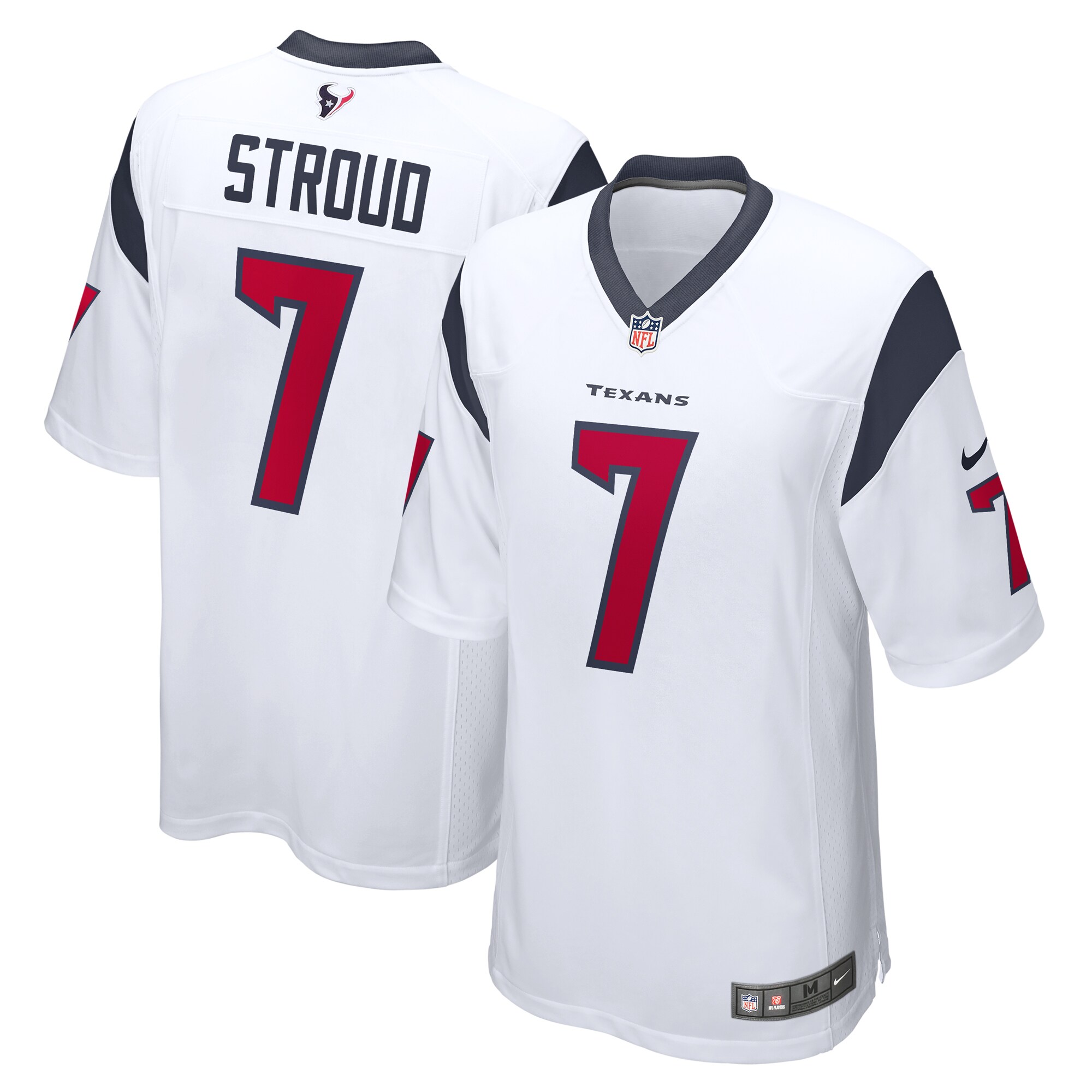 Men's Houston Texans CJ Stroud Nike White 2023 NFL Draft First Round Game Jersey