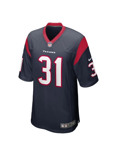 Men's Houston Texans Dameon Pierce Nike Navy Player Jersey 02