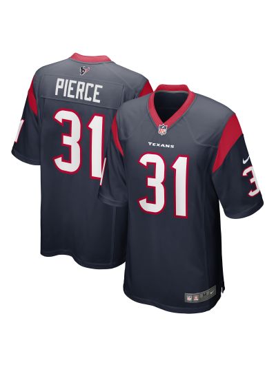 Men's Houston Texans Dameon Pierce Nike Navy Player Jersey 01