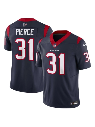 Men's Houston Texans Dameon Pierce Nike Navy Vapor FUSE Limited Jersey 01