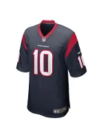 Men's Houston Texans Davis Mills Nike Navy Game Jersey