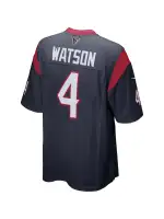 Men's Houston Texans Deshaun Watson Nike Navy Game Jersey