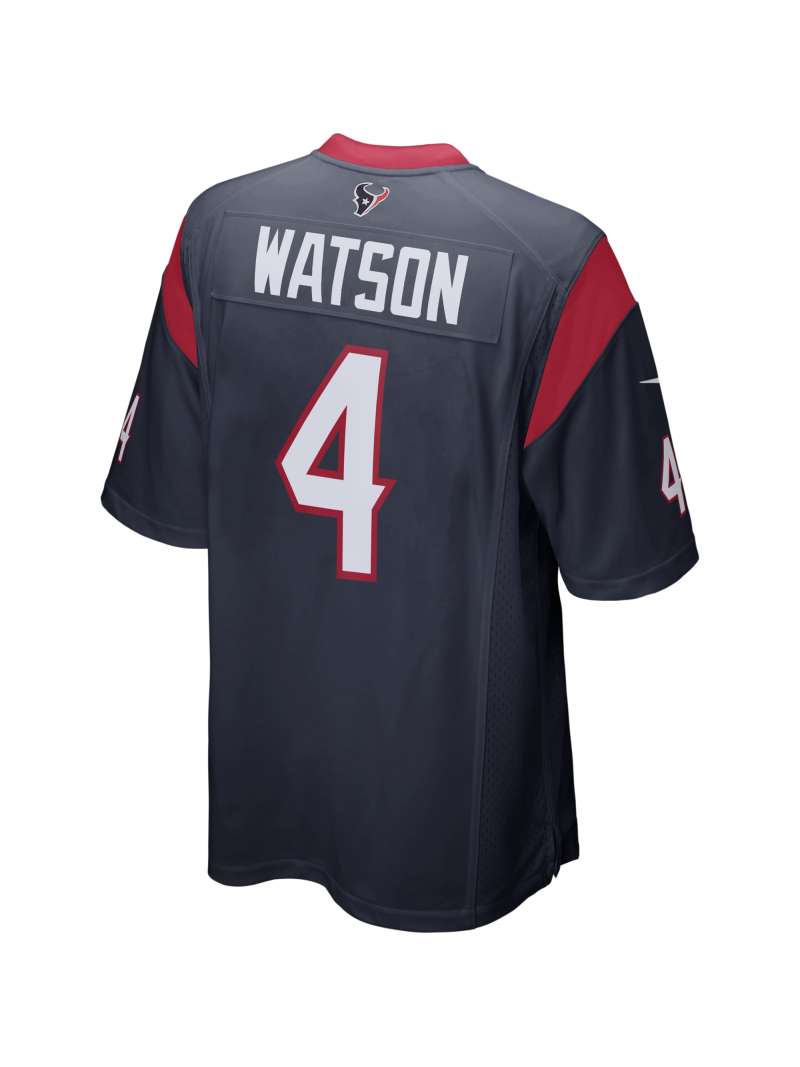 Men's Houston Texans Deshaun Watson Nike Navy Game Jersey