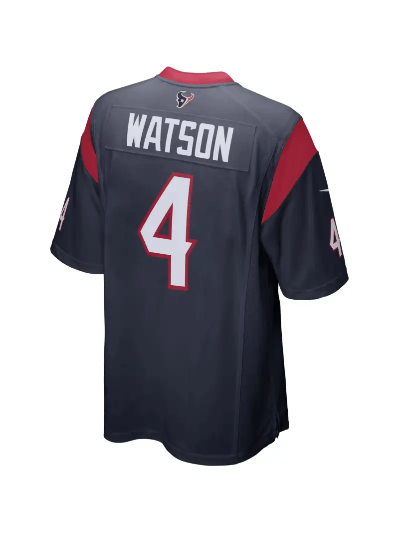 Men's Houston Texans Deshaun Watson Nike Navy Game Jersey