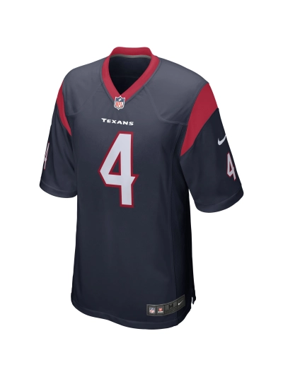 Men's Houston Texans Deshaun Watson Nike Navy Game Jersey 02
