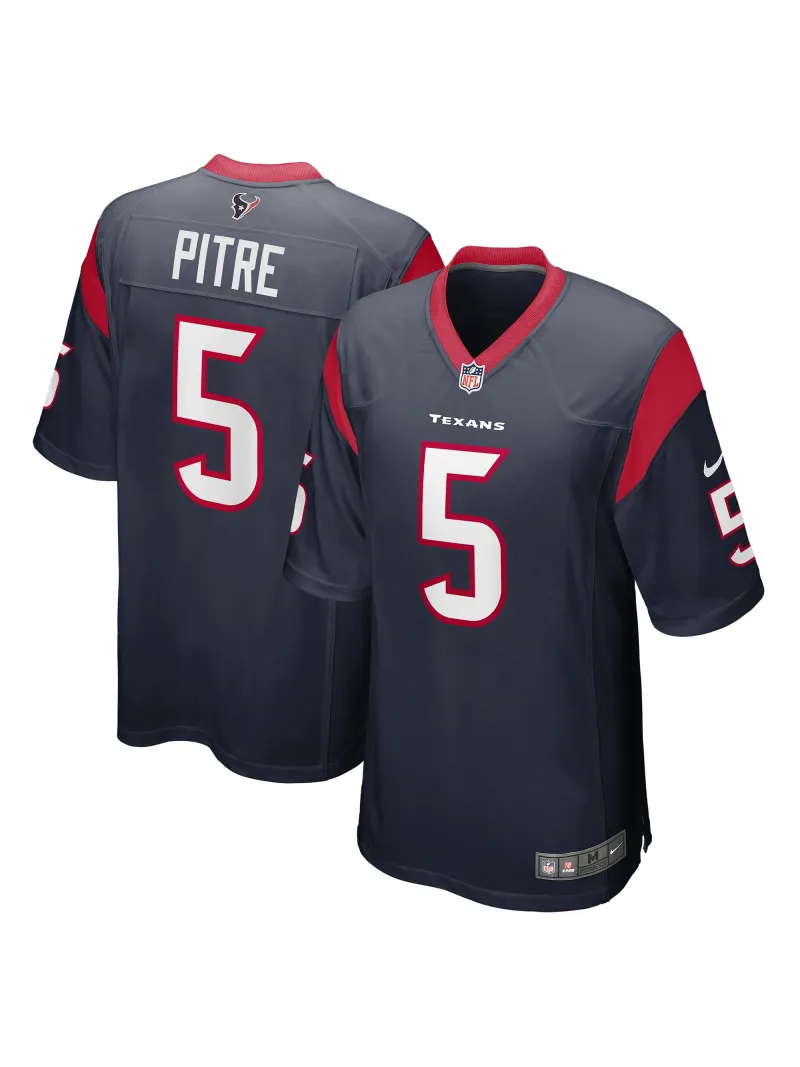 Men's Houston Texans Jalen Pitre Nike Navy Player Jersey