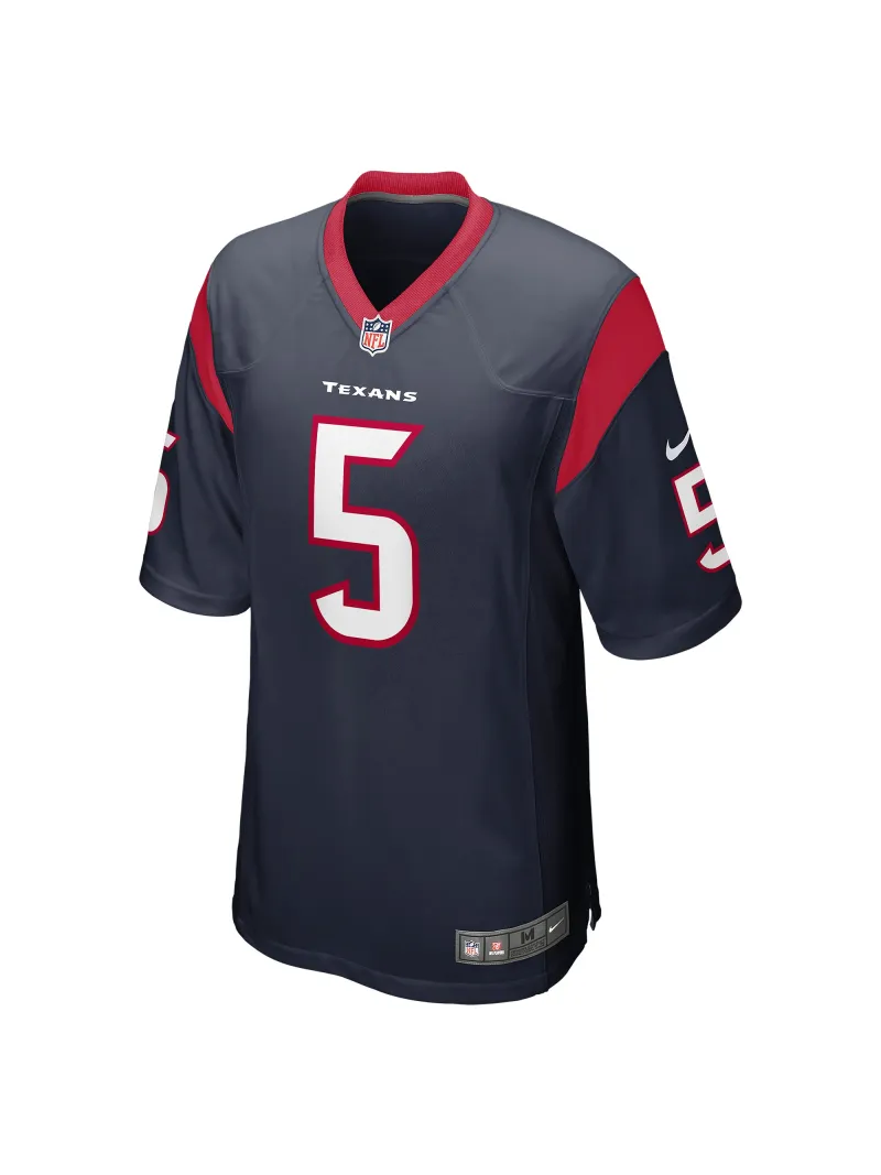 Men's Houston Texans Jalen Pitre Nike Navy Player Jersey