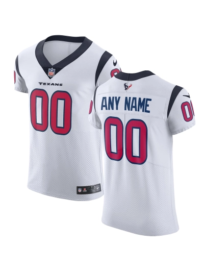 Men's Houston Texans Nike White Vapor Untouchable Custom Elite Jersey 01