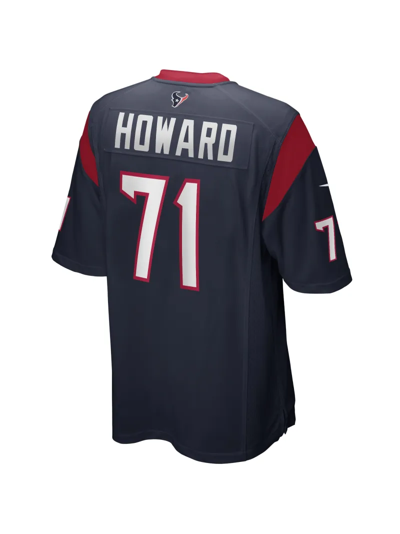 Men's Houston Texans Tytus Howard Nike Navy Game Jersey