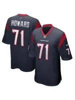 Men's Houston Texans Tytus Howard Nike Navy Game Jersey