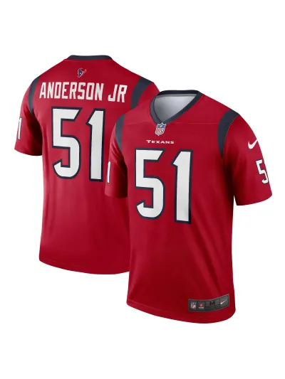 Men's Houston Texans Will Anderson Nike Red Legends Jersey 01