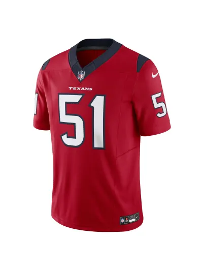 Men's Houston Texans Will Anderson Nike Red Vapor FUSE Limited Jersey 02
