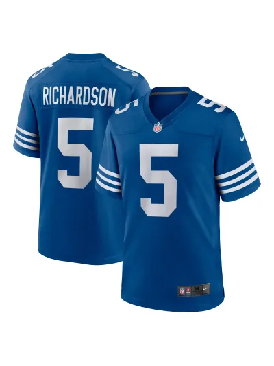 Men's Indianapolis Colts Anthony Richardson Nike Royal 2023 NFL Draft First Round Pick Alternate Game Jersey 01