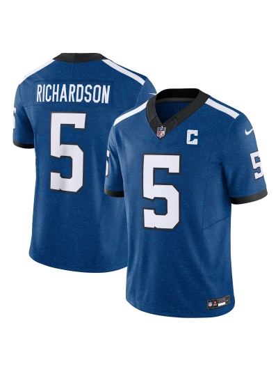 Men's Indianapolis Colts Anthony Richardson Nike Royal Alternate Vapor F.U.S.E. Limited Jersey 01