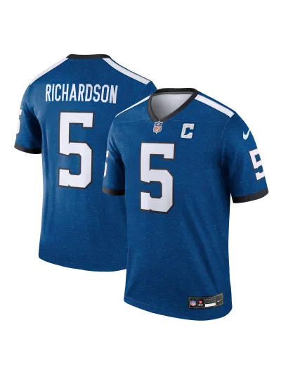 Men's Indianapolis Colts Anthony Richardson Nike Royal Indiana Nights Alternate Game Jersey 01