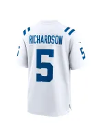 Men's Indianapolis Colts Anthony Richardson Nike White 2023 NFL Draft First Round Pick Game Jersey