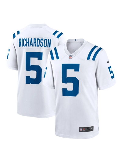Men's Indianapolis Colts Anthony Richardson Nike White 2023 NFL Draft First Round Pick Game Jersey 01