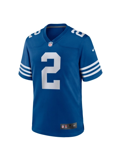 Men's Indianapolis Colts Carson Wentz Nike Royal Alternate Game Jersey 02