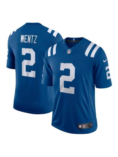 Men's Indianapolis Colts Carson Wentz Nike Royal Vapor Limited Jersey 01