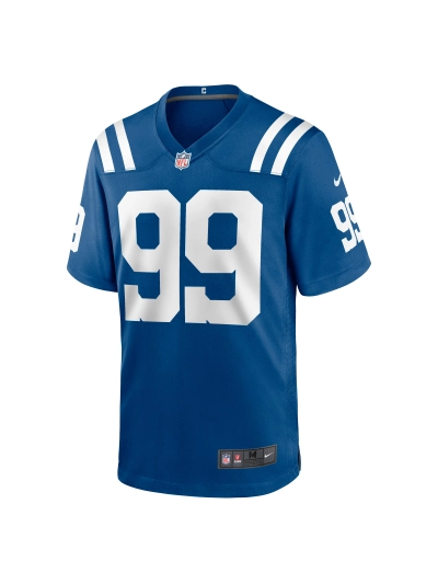 Men's Indianapolis Colts DeForest Buckner Nike Royal Game Jersey 02