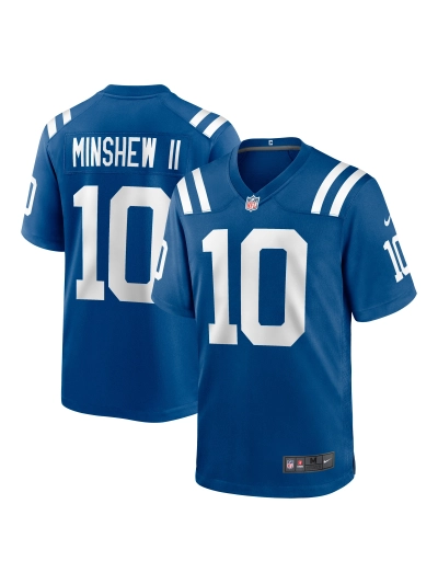 Men's Indianapolis Colts Gardner Minshew II Nike Royal Game Jersey 01