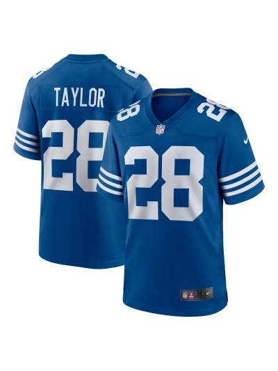 Men's Indianapolis Colts Jonathan Taylor Nike Royal Game Jersey 01