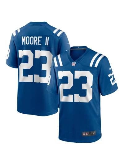 Men's Indianapolis Colts Kenny Moore II Nike Royal Game Jersey 01